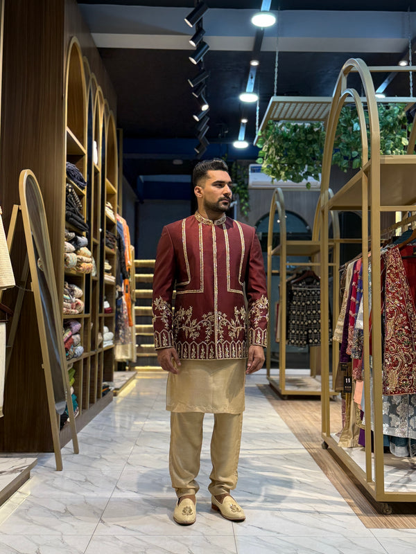 MAROON PRICE COAT- ONLY PRINCE COAT