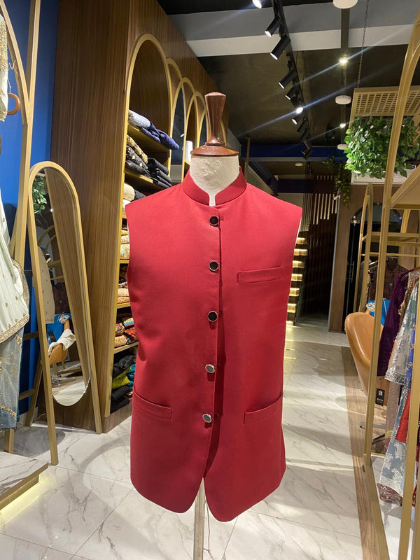 RED WAISTCOAT - ONE PIECE